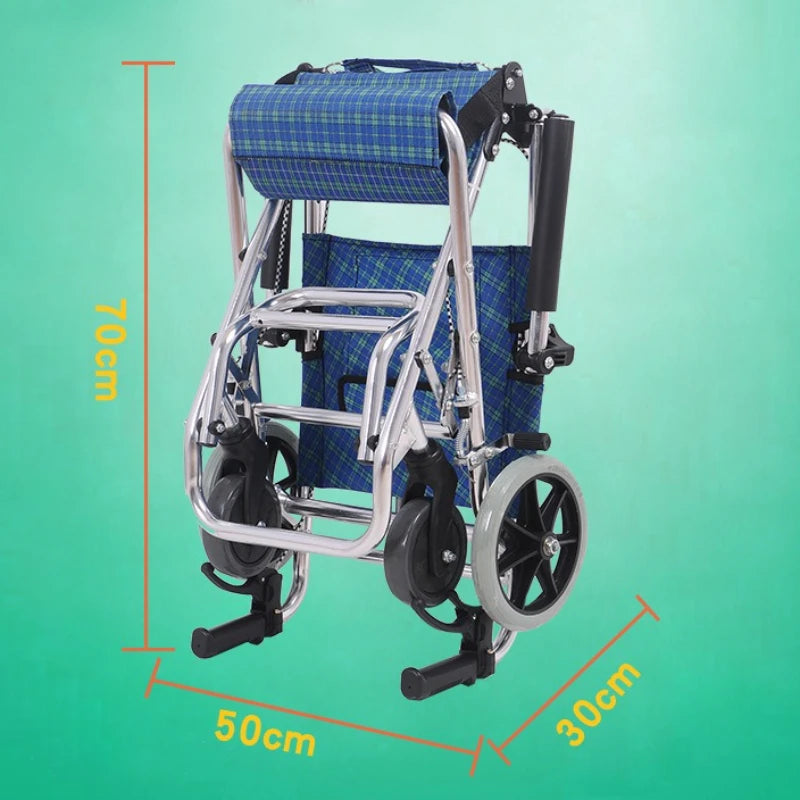 Lightweight Folding Emergancy/travel evacWheelchair Aluminum Alloy Frame