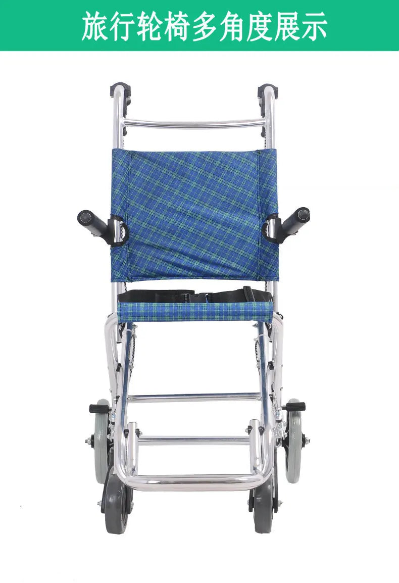 Lightweight Folding Emergancy/travel evacWheelchair Aluminum Alloy Frame