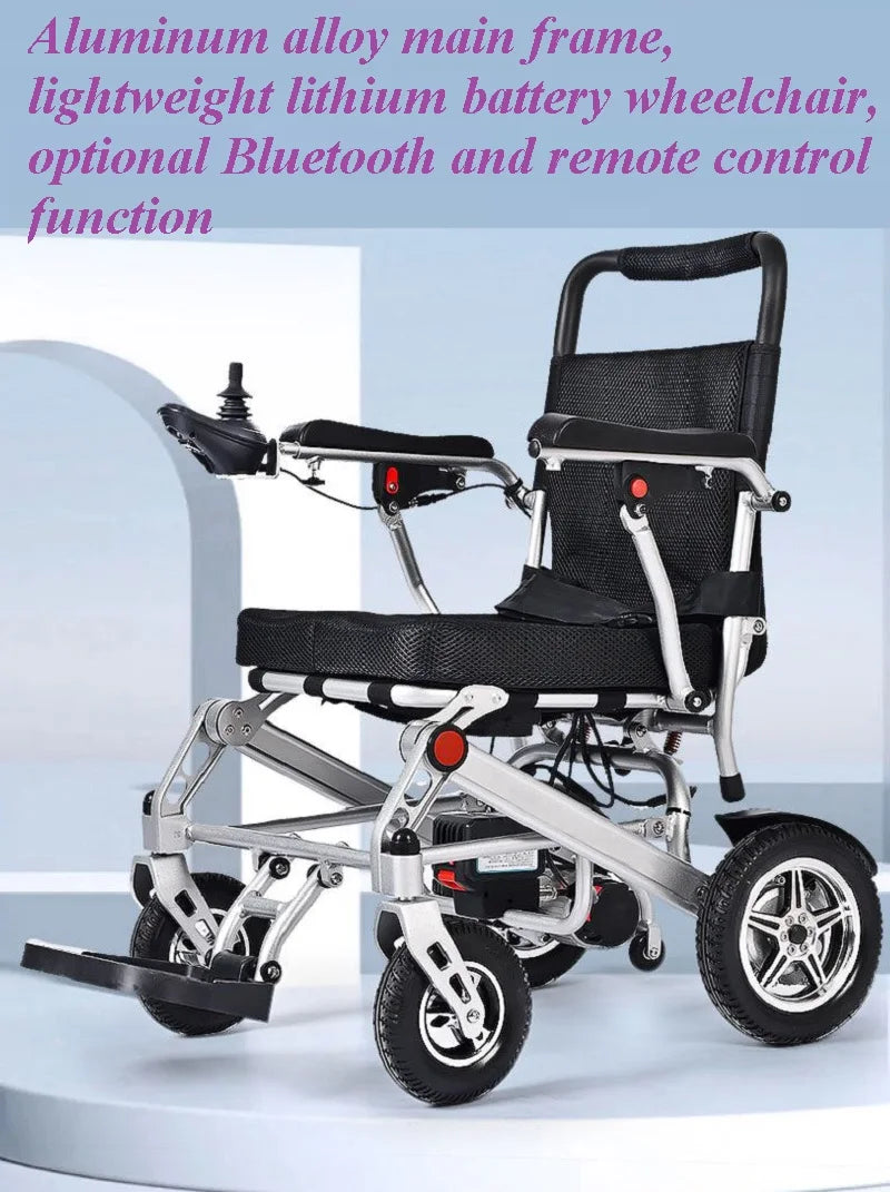 Ultra lightweight lithium battery wheelchair with remote control function