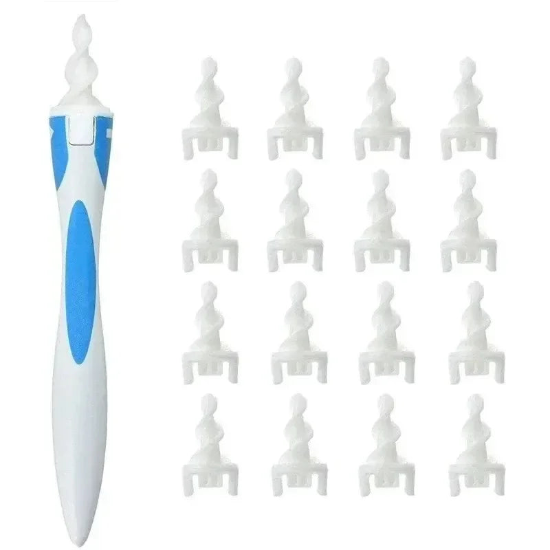 Ear Wax Remover Tool Ear Cleaner With Soft Silicone 16 Replacement Tips