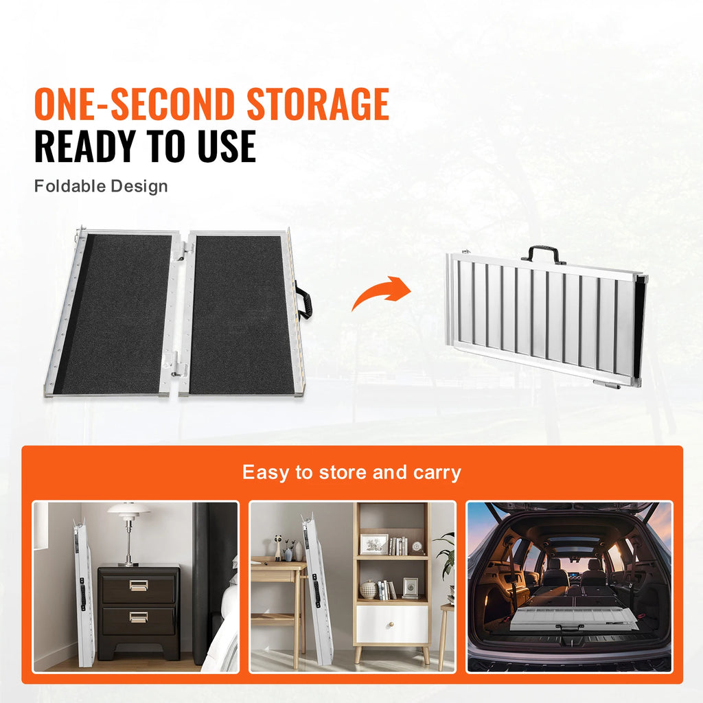 Accessible ramps, stairs, loading and unloading pads, step slope plates, aluminum alloy folding