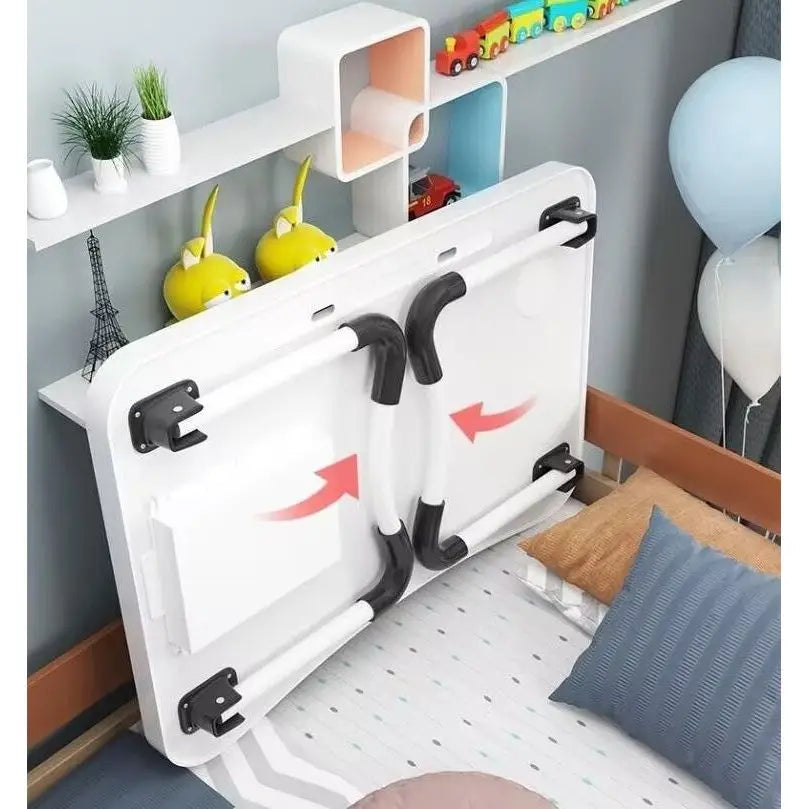 Folding Computer Desk with Cup Holder Convenient Table