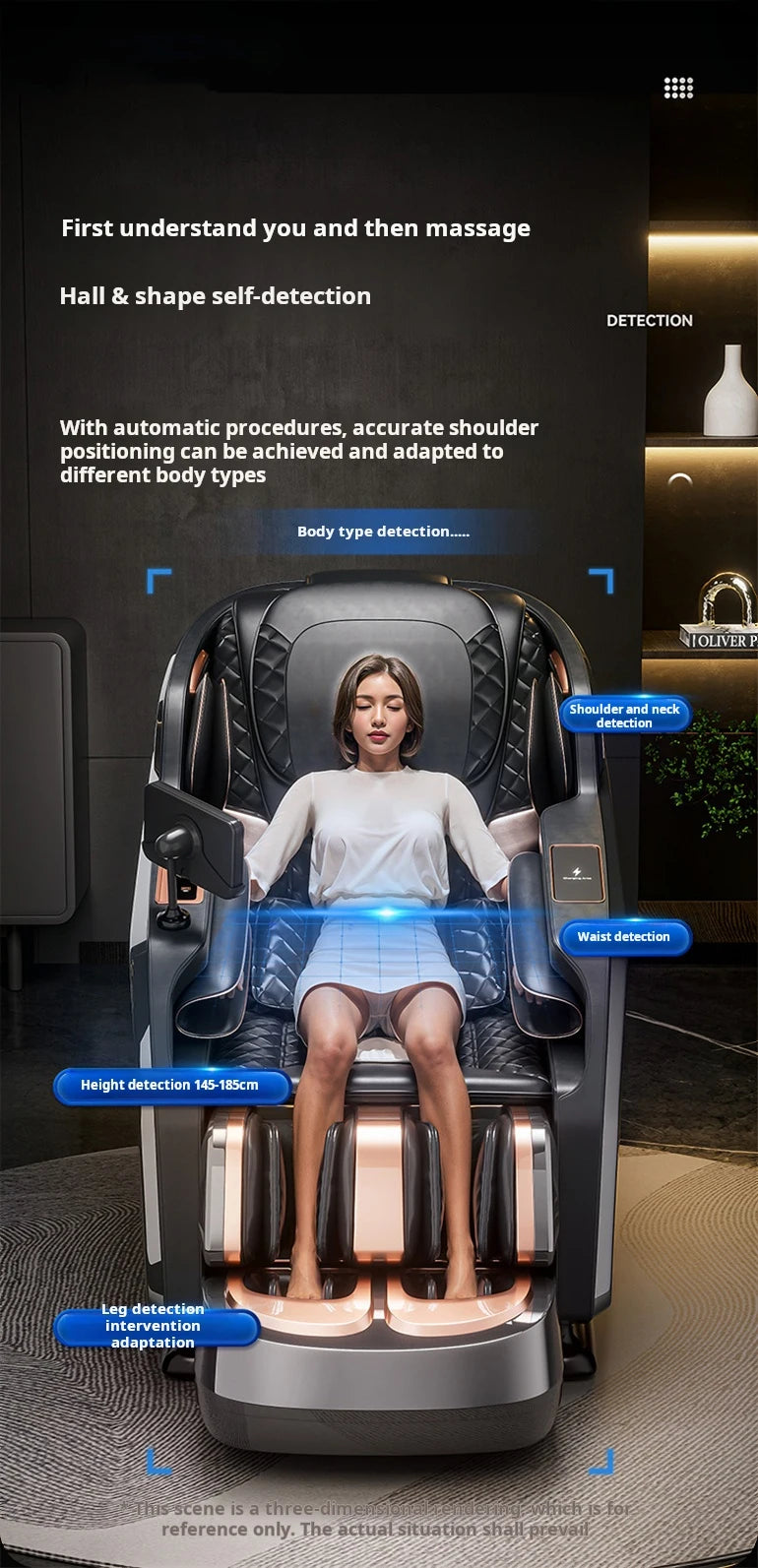 Massage Chair Full Body 3D AI Voice control Full Body Recliner - 3YW