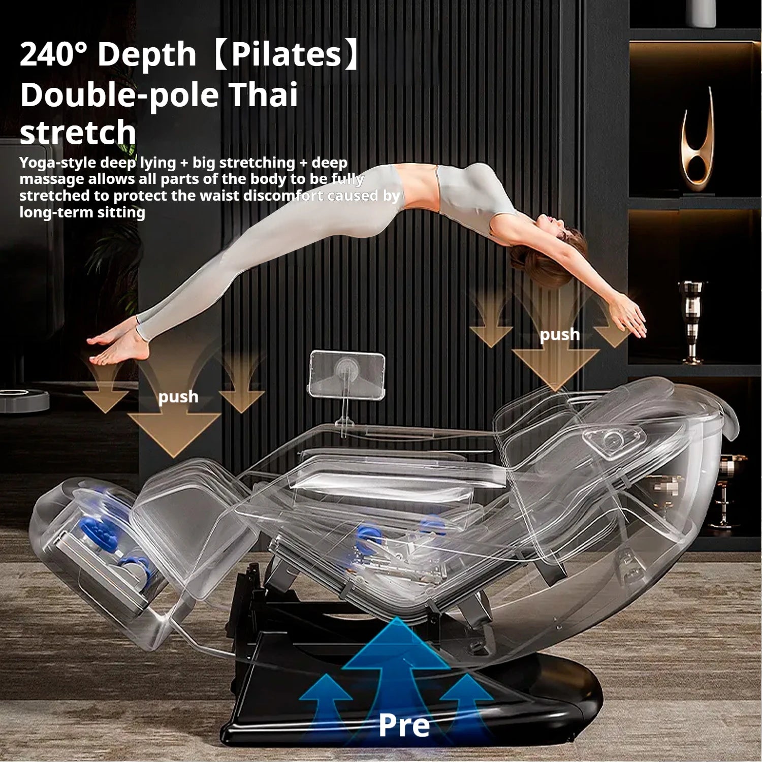 Massage Chair Full Body 3D AI Voice control Full Body Recliner - 3YW