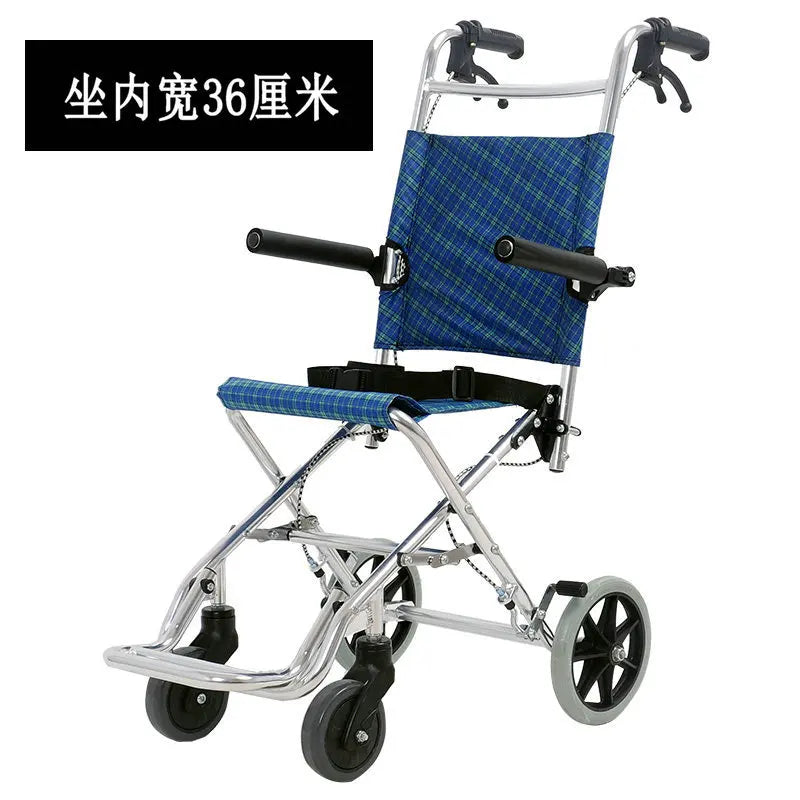 Lightweight Folding Emergancy/travel evacWheelchair Aluminum Alloy Frame