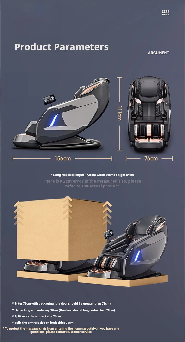 Massage Chair Full Body 3D AI Voice control Full Body Recliner - 3YW
