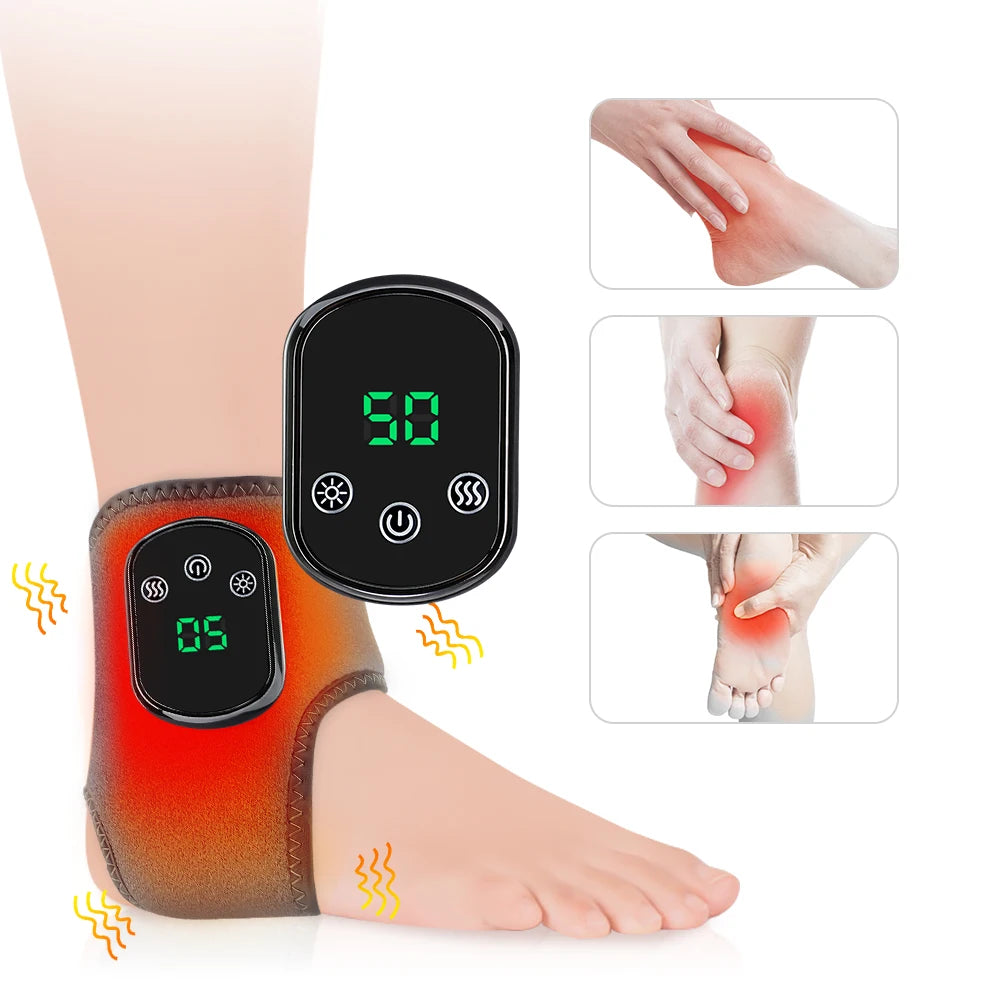 Electric Foot Heat Massager Hot Compresses Vibration Massager