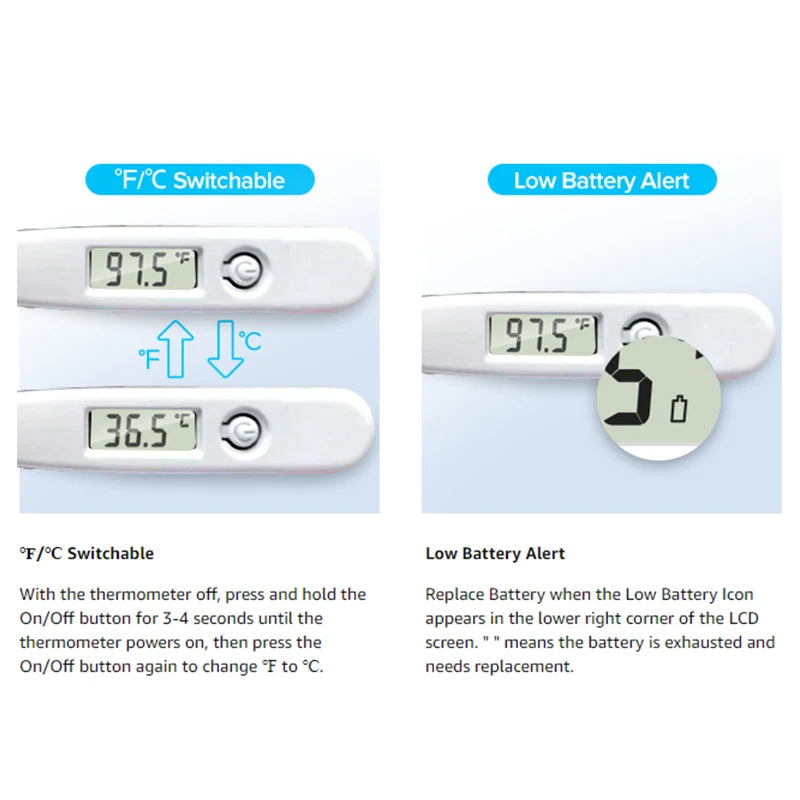 Pulse Oximeter Finger Clip And Digital Thermometer For Adults And Children - from