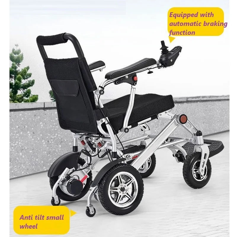Ultra lightweight lithium battery wheelchair with remote control function