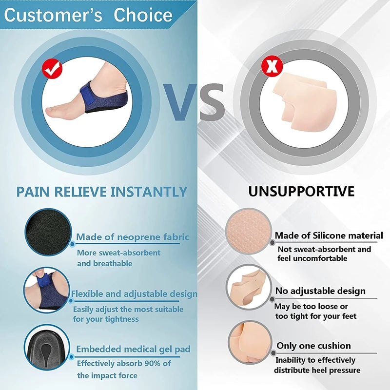Gel Heel Cushion Feet - Heel Cups Pads