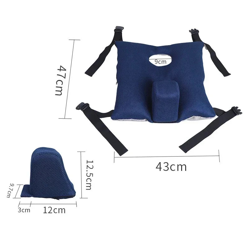 Adjustable Anti Sliding Cushion Hemiplegic Bedridden Patients Anti Lateral Cushion Wheelchair Backrest Half Lying Waist Cushion