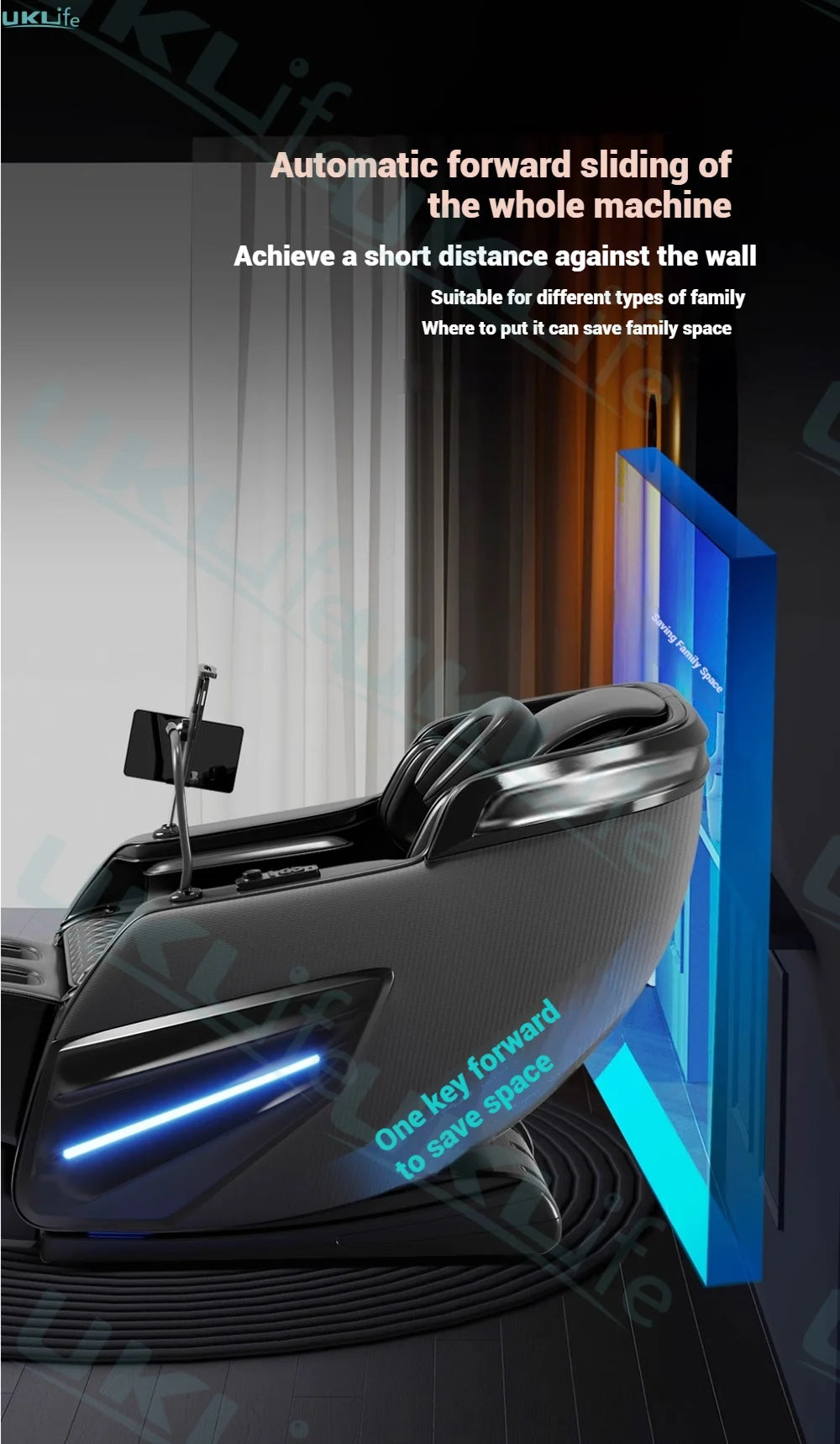 Jade 6-Roller Massage Chair w/ Thai Stretch, Zero Gravity & AI Voice - Shiatsu