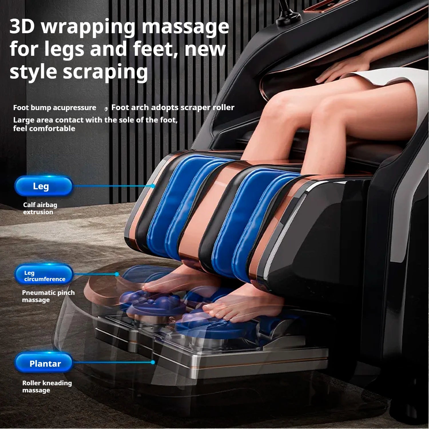 Massage Chair Full Body 3D AI Voice control Full Body Recliner - 3YW