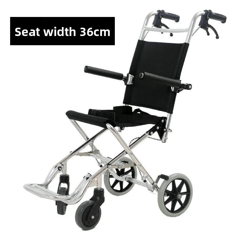 Lightweight Folding Emergancy/travel evacWheelchair Aluminum Alloy Frame