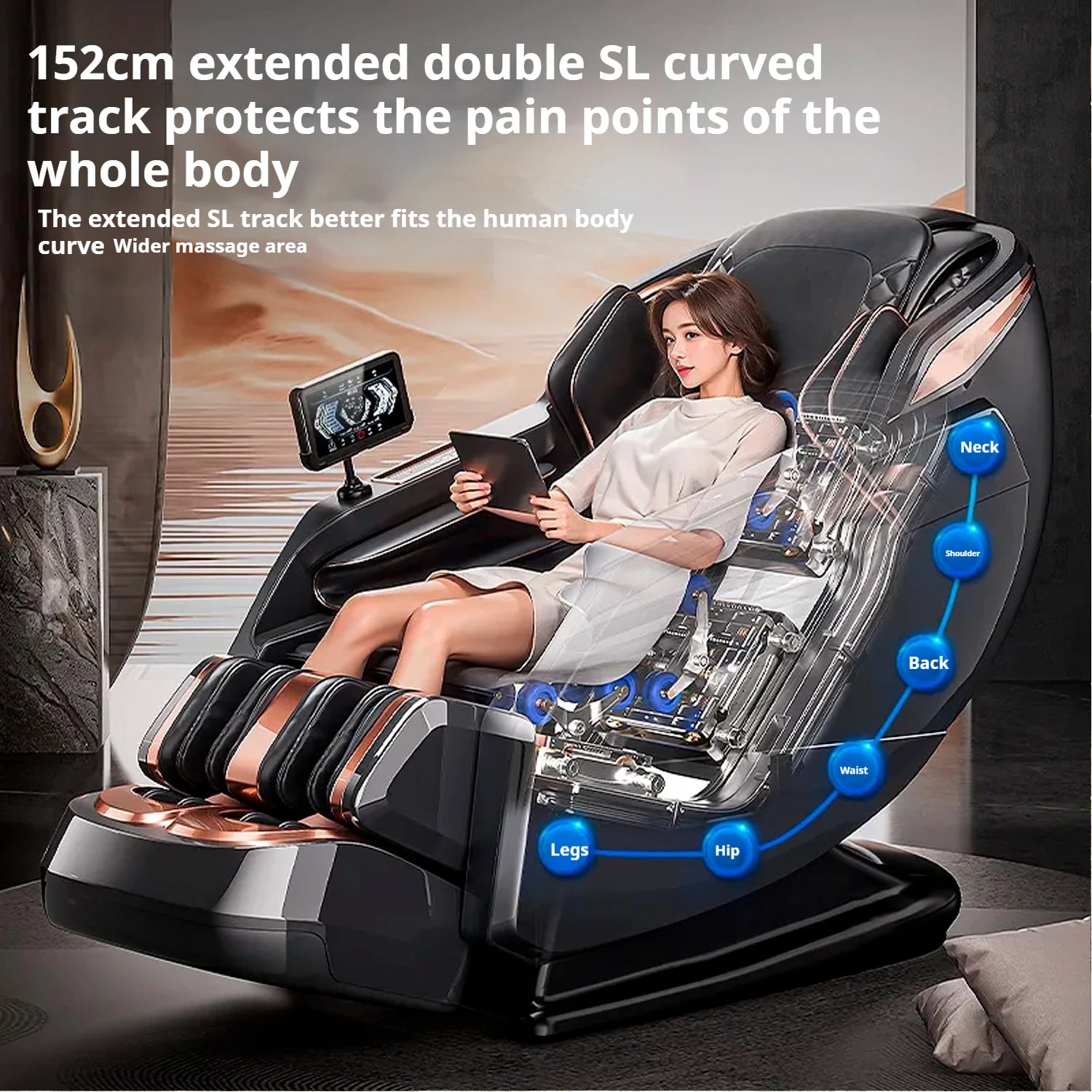 Massage Chair Full Body 3D AI Voice control Full Body Recliner - 3YW