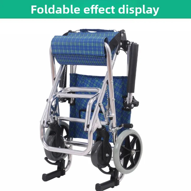Lightweight Folding Emergancy/travel evacWheelchair Aluminum Alloy Frame