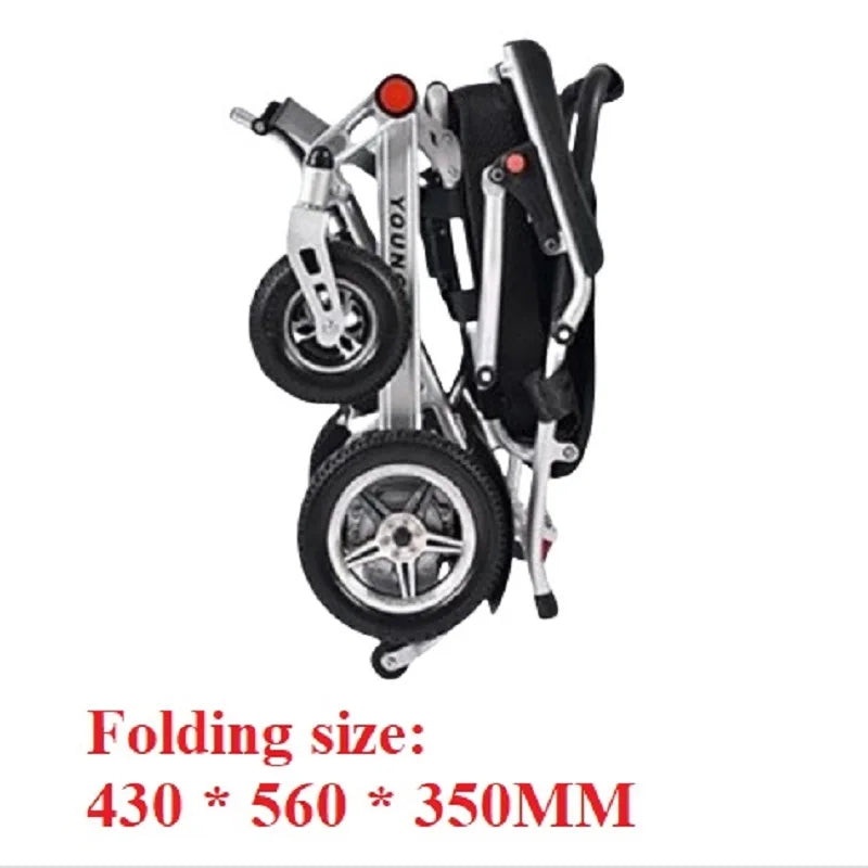 Ultra lightweight lithium battery wheelchair with remote control function