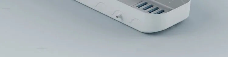 Portable folding bathtub lid cover in white plastic with vented interior