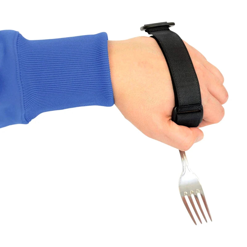 Cutlry Cuff Holder Strap Elastic Eating Assistance Cuff