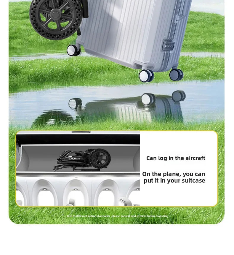 Small foldable and lightweight wheelchair for the elderly, national subsidy for travel, portable trolley for airplanes