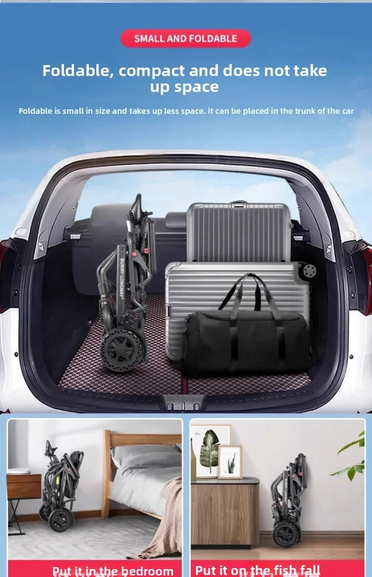 Small wheelchair, lightweight, foldable