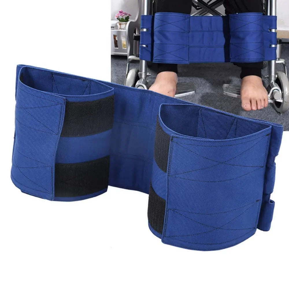 Wheelchair Footrest Non-Slip Adjustable Leg Restraint Strap