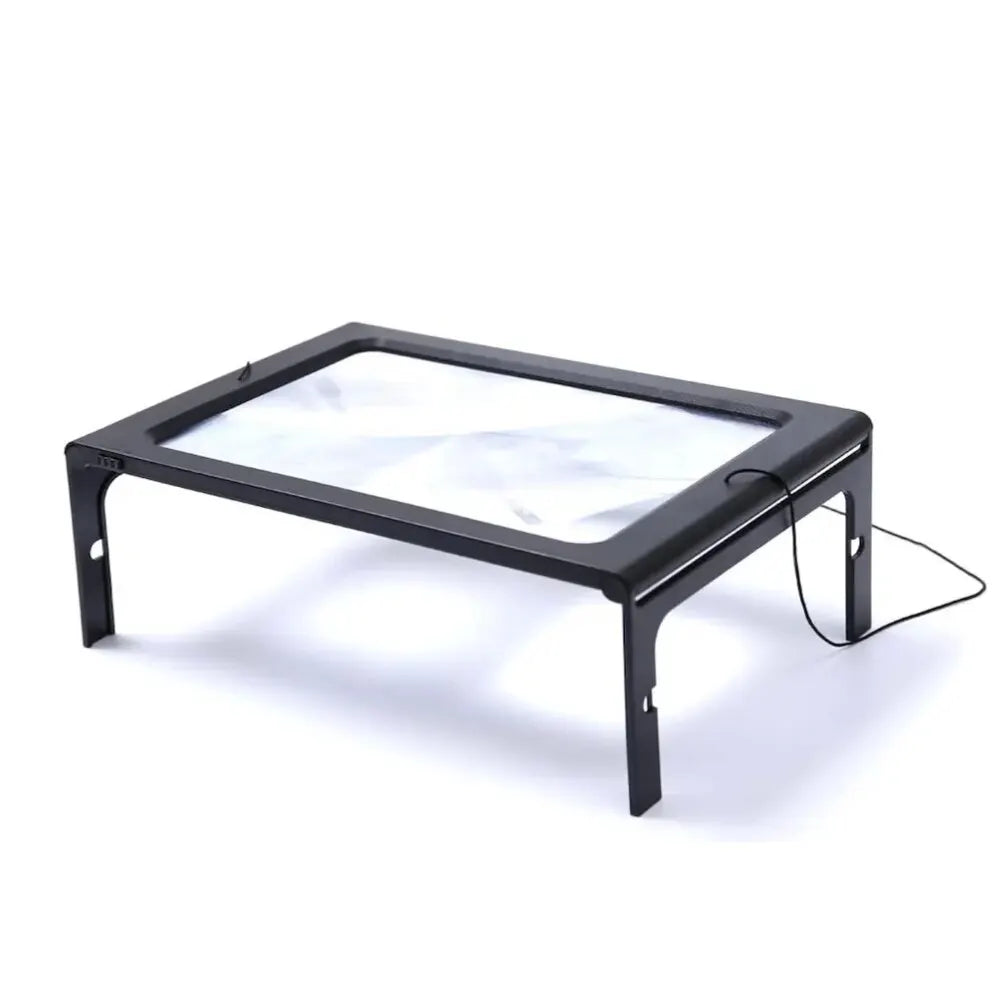 5X Modes LED Hands Free Magnifier with Detachable Stand - Battery-Powered