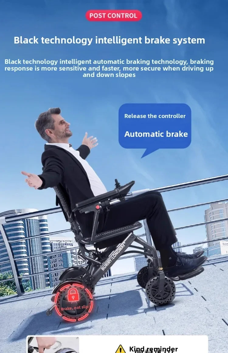 Wheelchair lightweight foldable hand-pushed or electric powerd - Wheelchairs from Power wheelchair