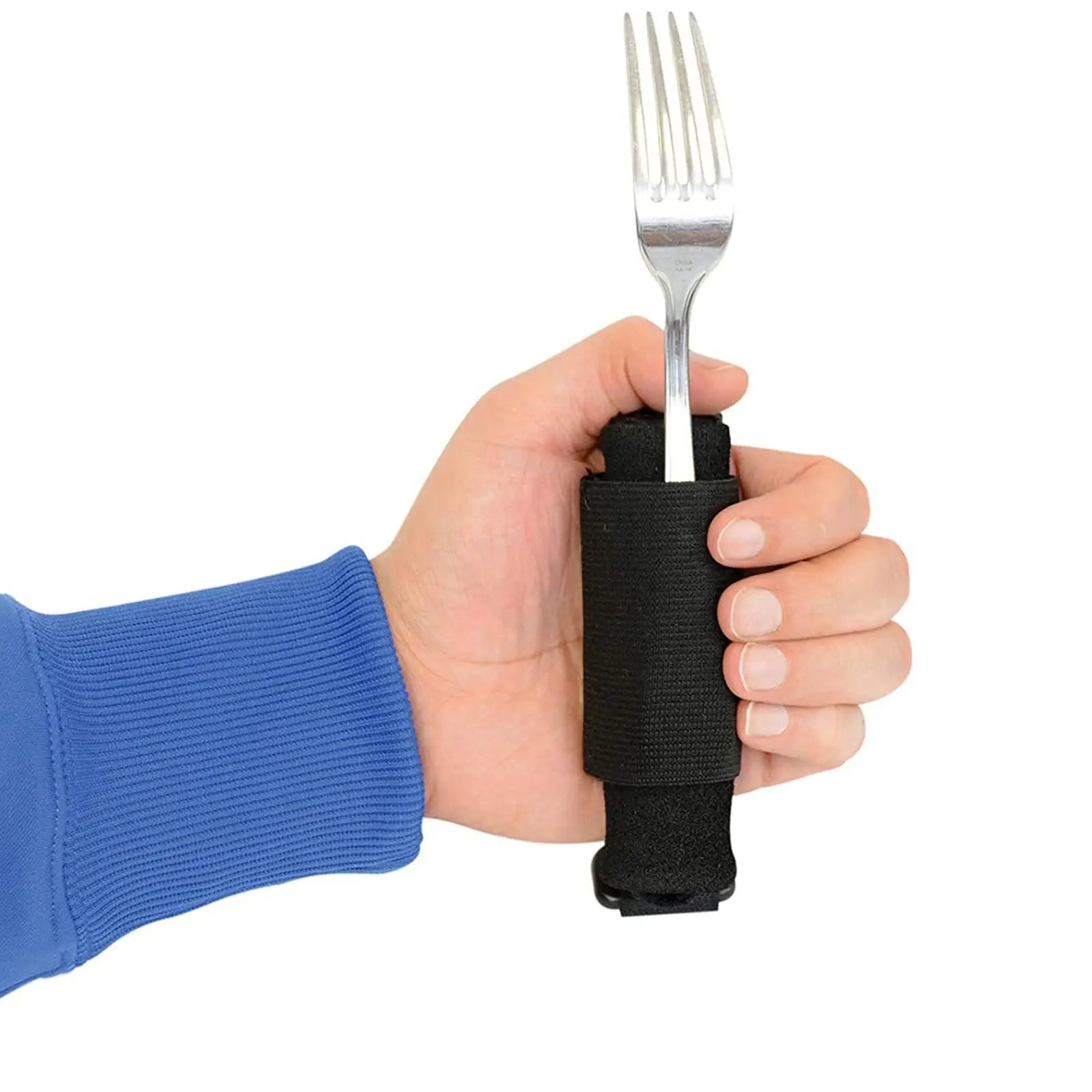 Eating Assistance Strap Adjustable Utensil Holder, Grip Aid