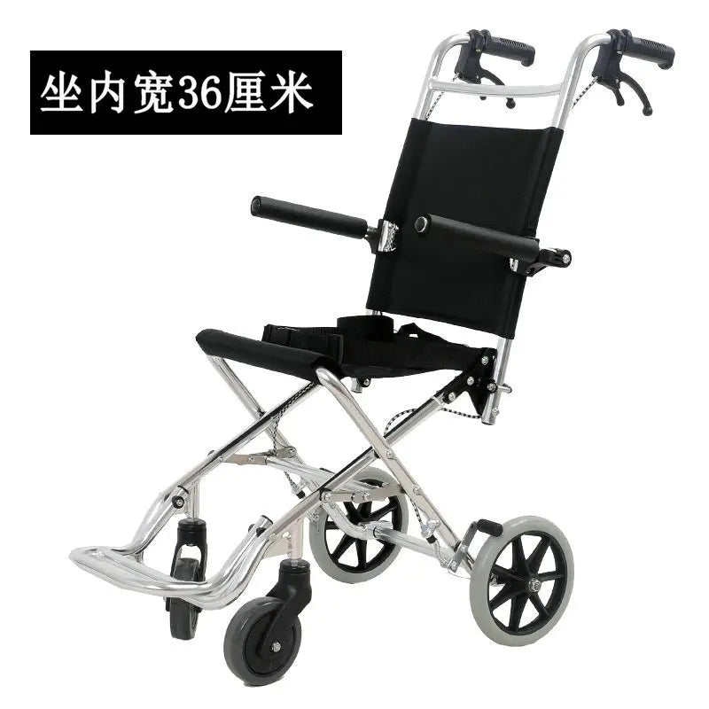 Lightweight Folding Emergancy/travel evacWheelchair Aluminum Alloy Frame