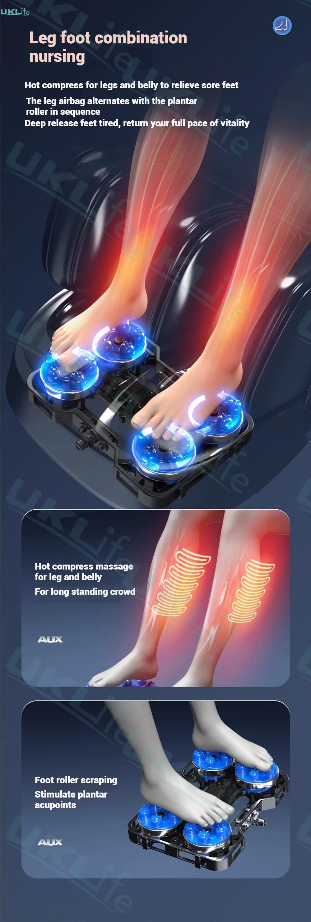 Jade 6-Roller Massage Chair w/ Thai Stretch, Zero Gravity & AI Voice - Shiatsu