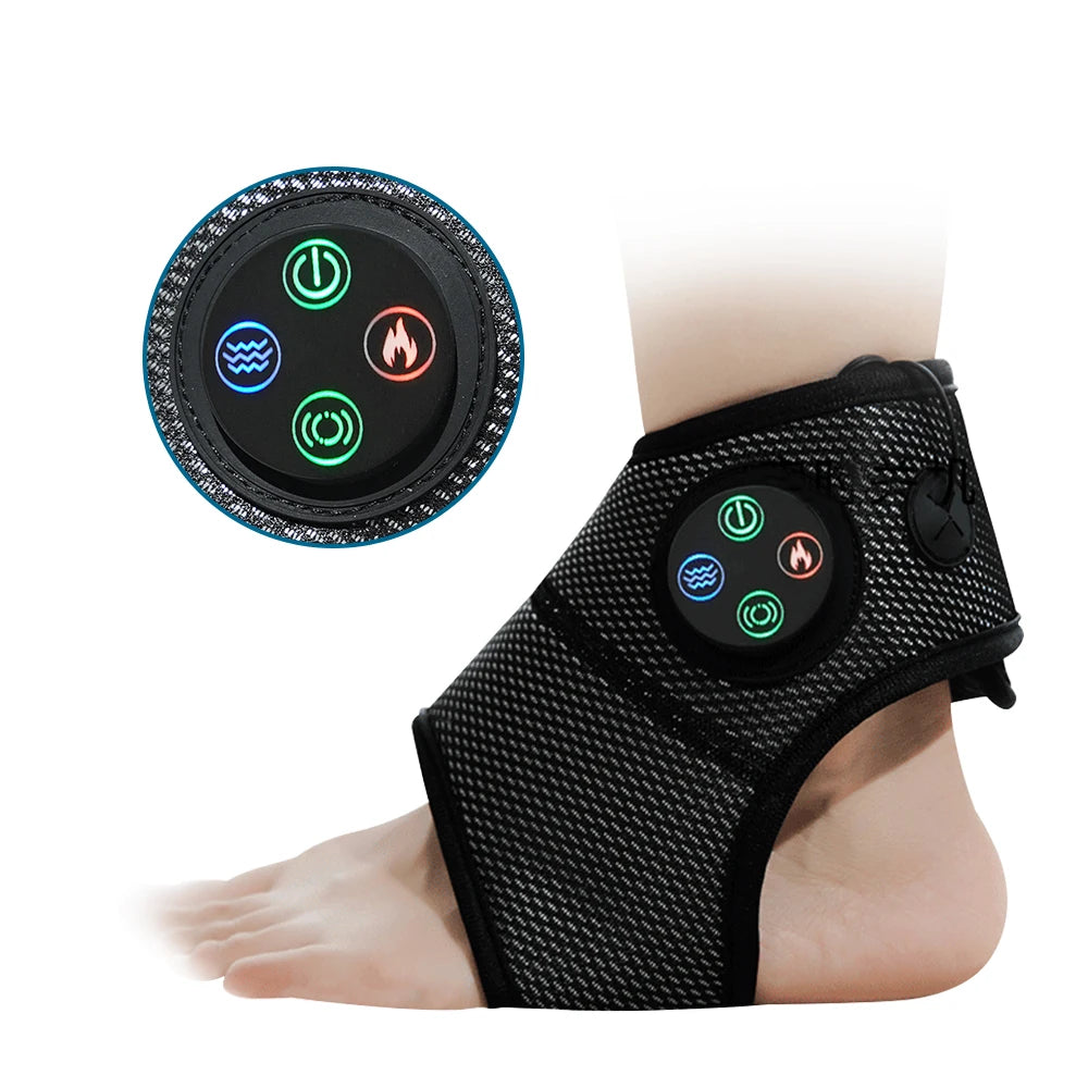 Electric Foot Ankle Massager Heating Foot Compress Vibration Relaxation