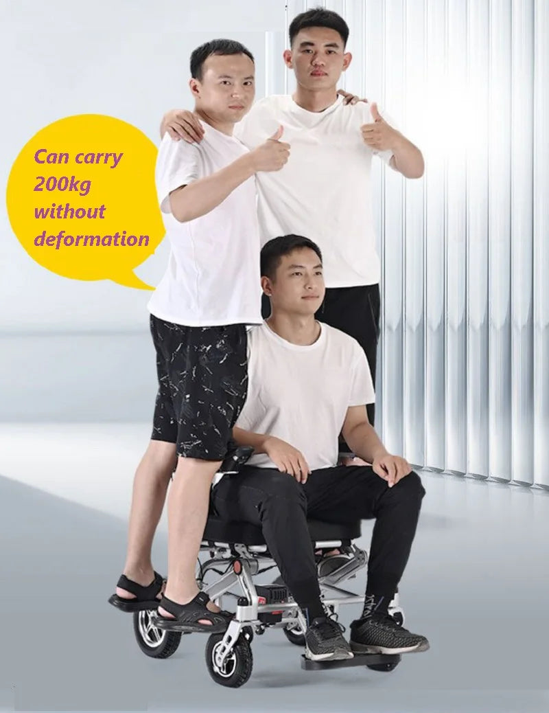 Ultra lightweight lithium battery wheelchair with remote control function