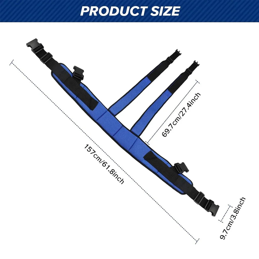 Safe Adjustable Wheelchair Seat Belt With Shoulder Straps For Caregivers - Mobility Buy