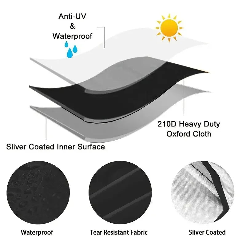 Durable Heavy-Duty Electric Wheelchair Cover 00 Windproof, Snowproof