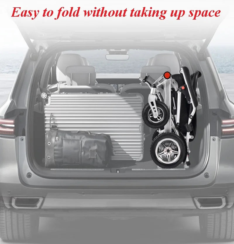 Ultra lightweight lithium battery wheelchair with remote control function