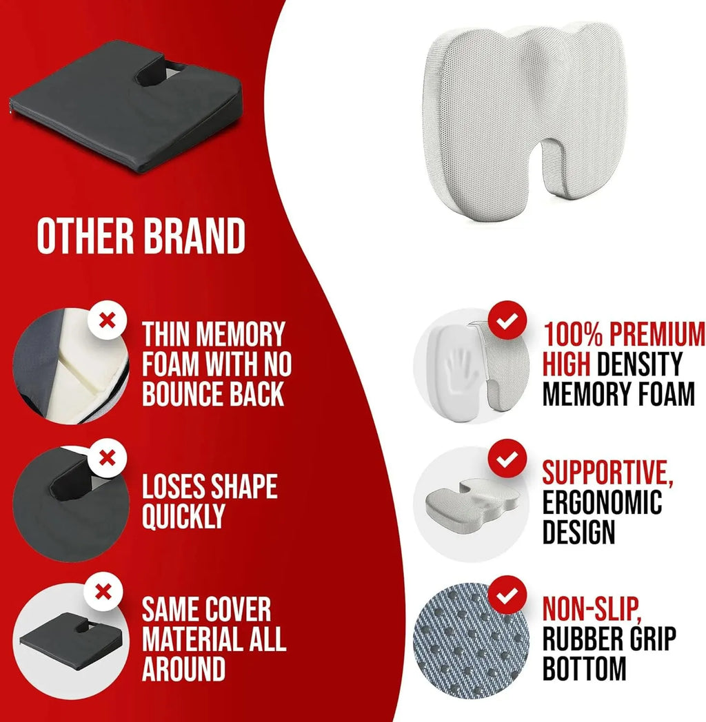 Ergonomic Memory Cotton Chair Cushion