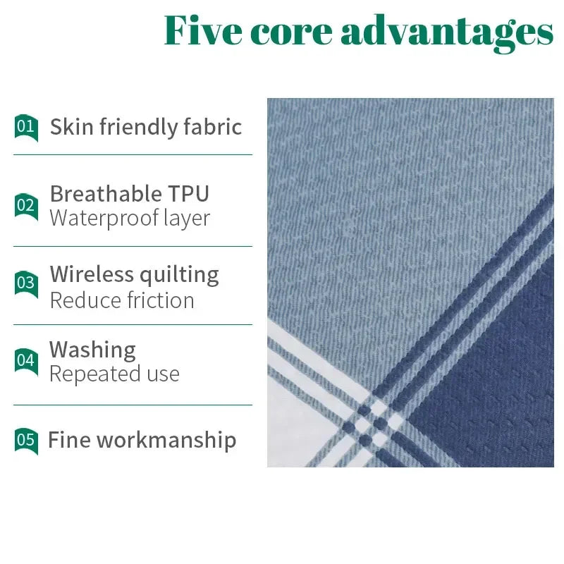 Pure cotton washable urinary incontinence Bed Pad