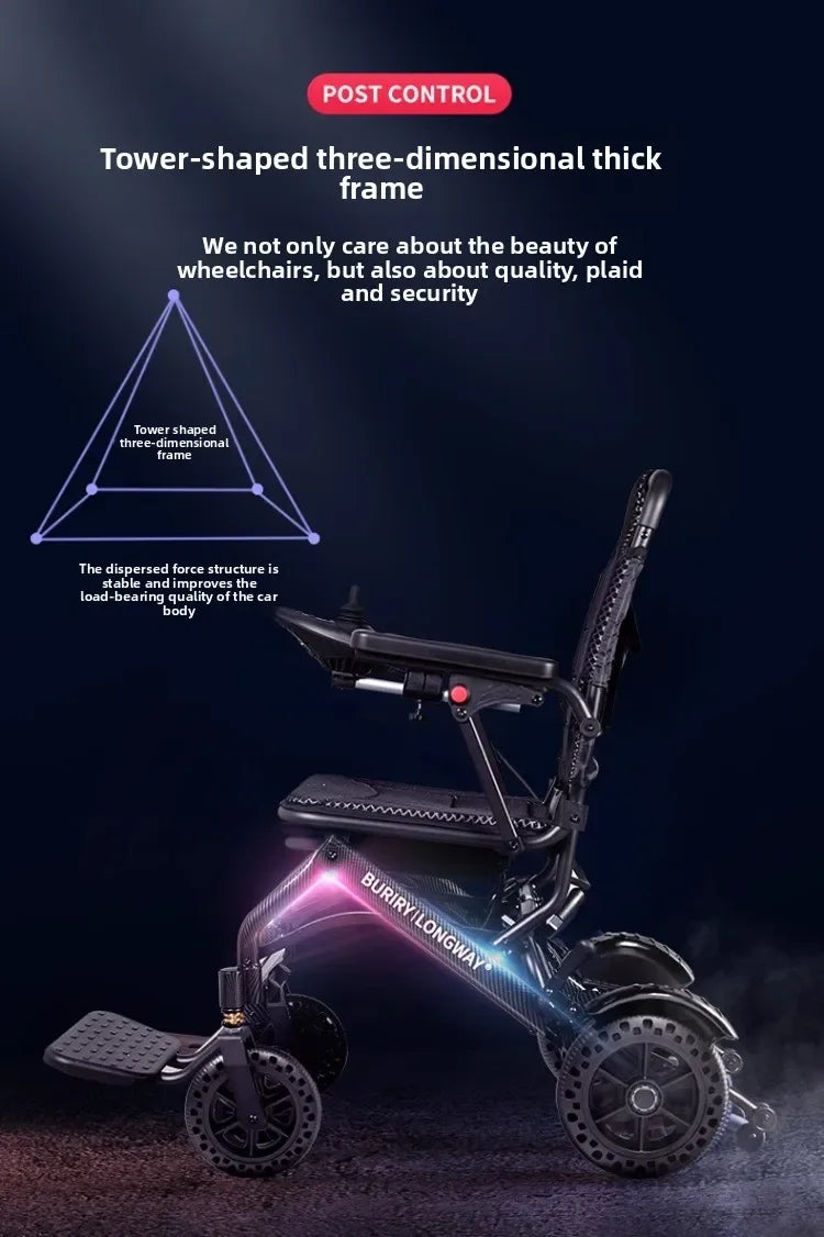 Wheelchair lightweight foldable hand-pushed or electric powerd - Wheelchairs from Power wheelchair