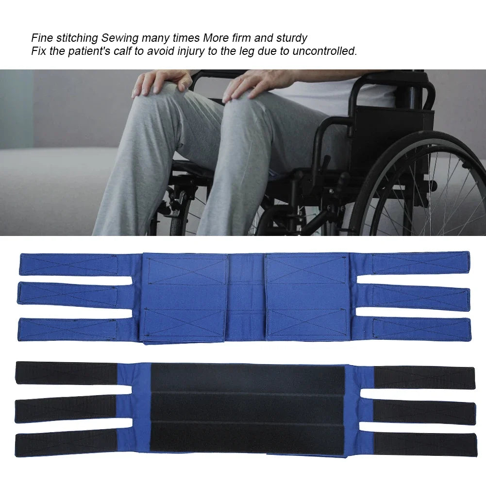 Wheelchair Footrest Non-Slip Adjustable Leg Restraint Strap
