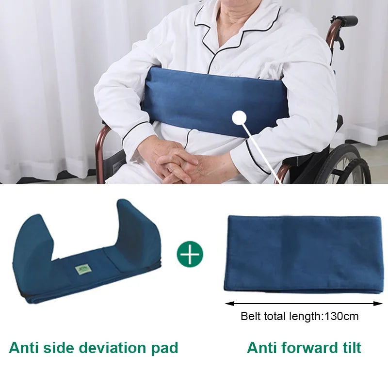 Adjustable Anti Sliding Cushion Hemiplegic Bedridden Patients Anti Lateral Cushion Wheelchair Backrest Half Lying Waist Cushion