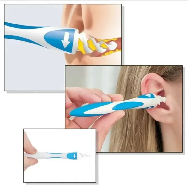 Ear Wax Remover Tool Ear Cleaner With Soft Silicone 16 Replacement Tips