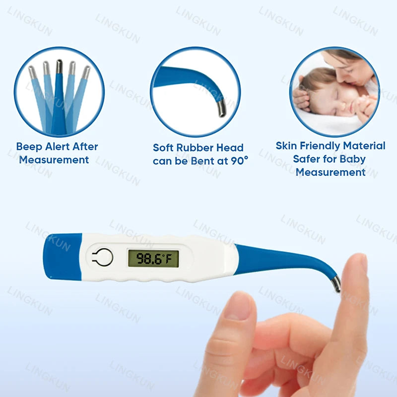 Pulse Oximeter Finger Clip And Digital Thermometer For Adults And Children - from
