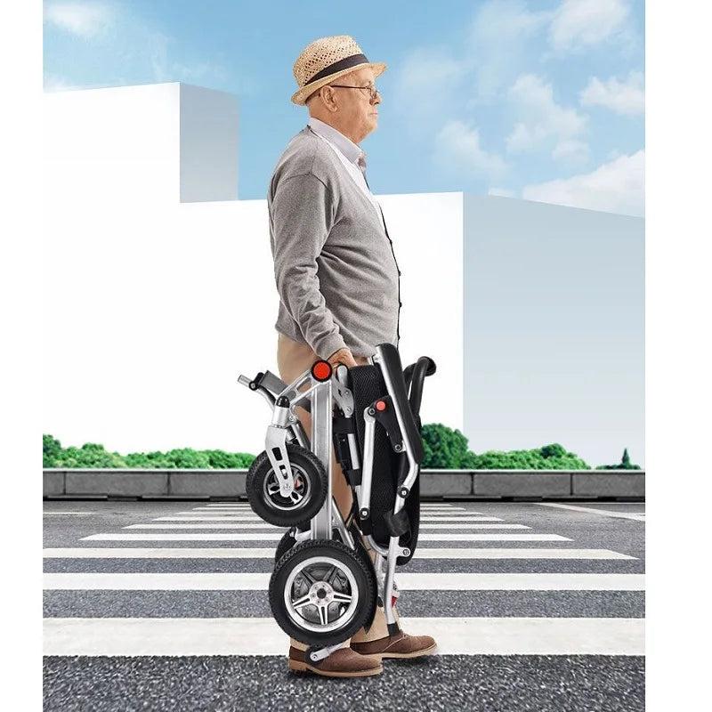 Ultra lightweight lithium battery wheelchair with remote control function