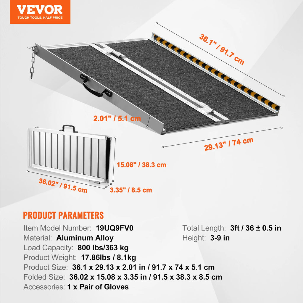 Accessible ramps, stairs, loading and unloading pads, step slope plates, aluminum alloy folding