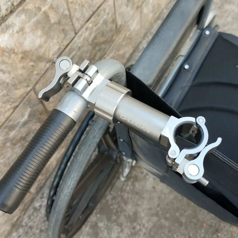 Secure Aluminum Magnesium Cane Clip Mount For Electric Wheelchair - Mobility Buy