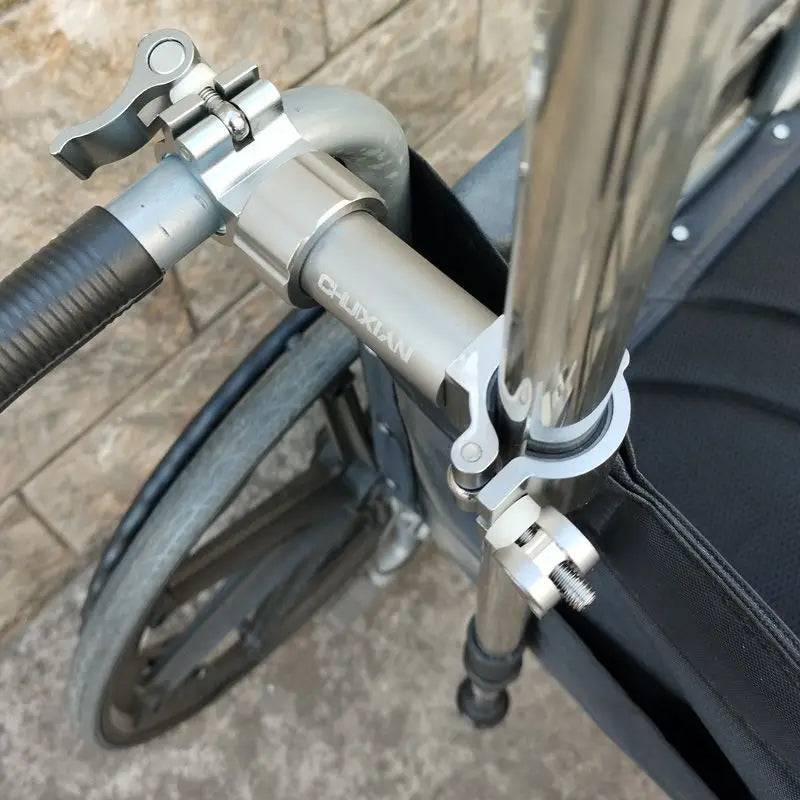 Secure Aluminum Magnesium Cane Clip Mount For Electric Wheelchair - Mobility Buy