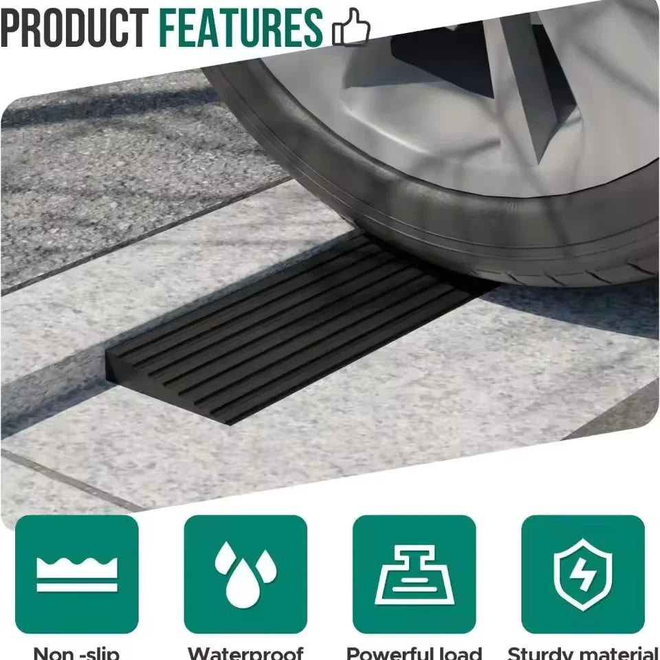 Self Adhesive 1m X 5cm Doorway Threshold Ramp PVC Anti Slip Striped Surface - Mobility Buy