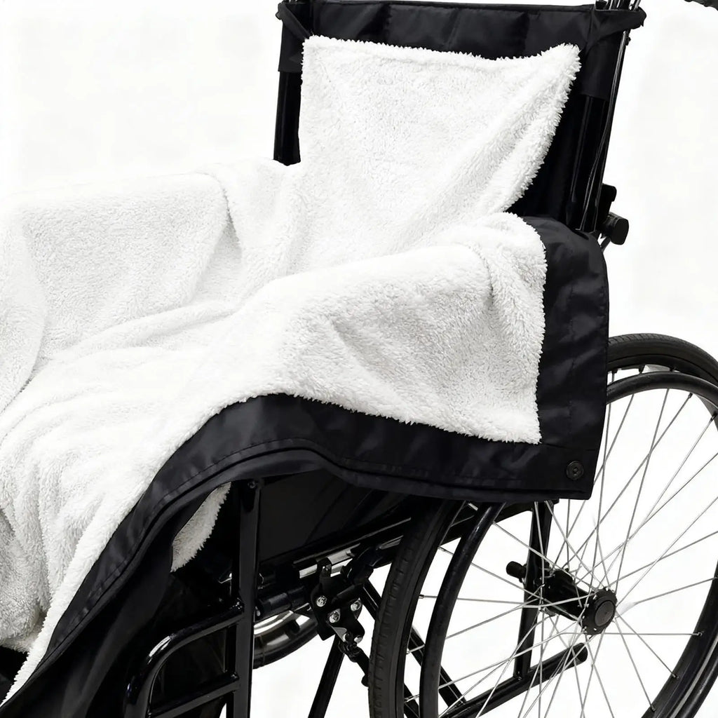 Wheelchair Blanket Waterproof Fleece Lined Lower Body Cove