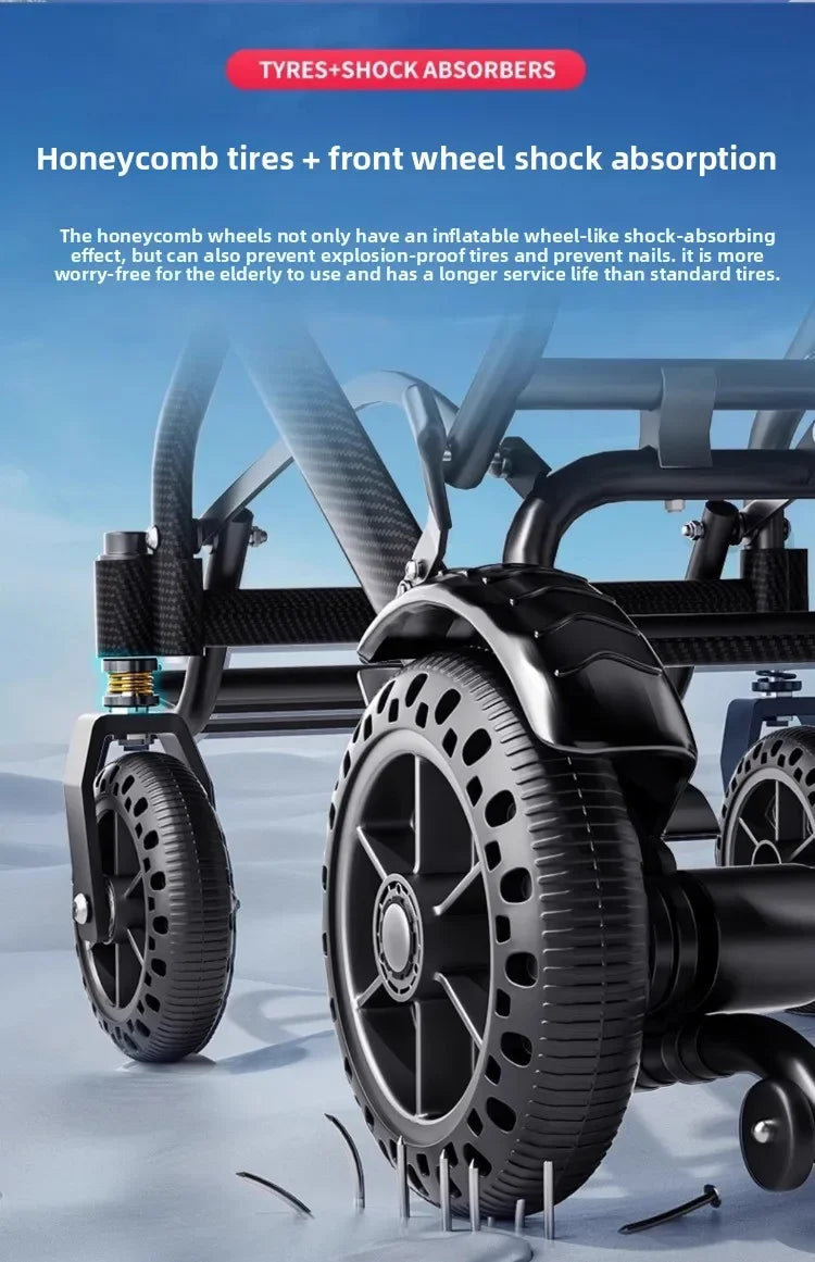 Wheelchair lightweight foldable hand-pushed or electric powerd - Wheelchairs from Power wheelchair